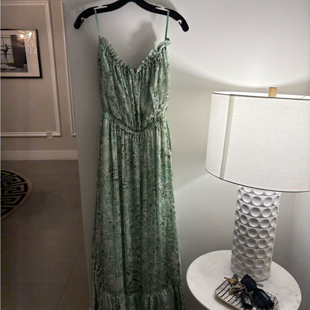New Ramy Brook Printed Neve Strapless Maxi Dress Julep - Picture 6 of 9
